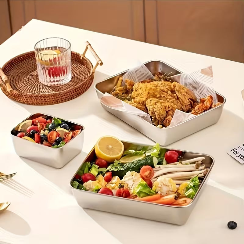 Purchase Three And Receive Two at No Cost, Making a Total of Five Stainless Steel Food Storage