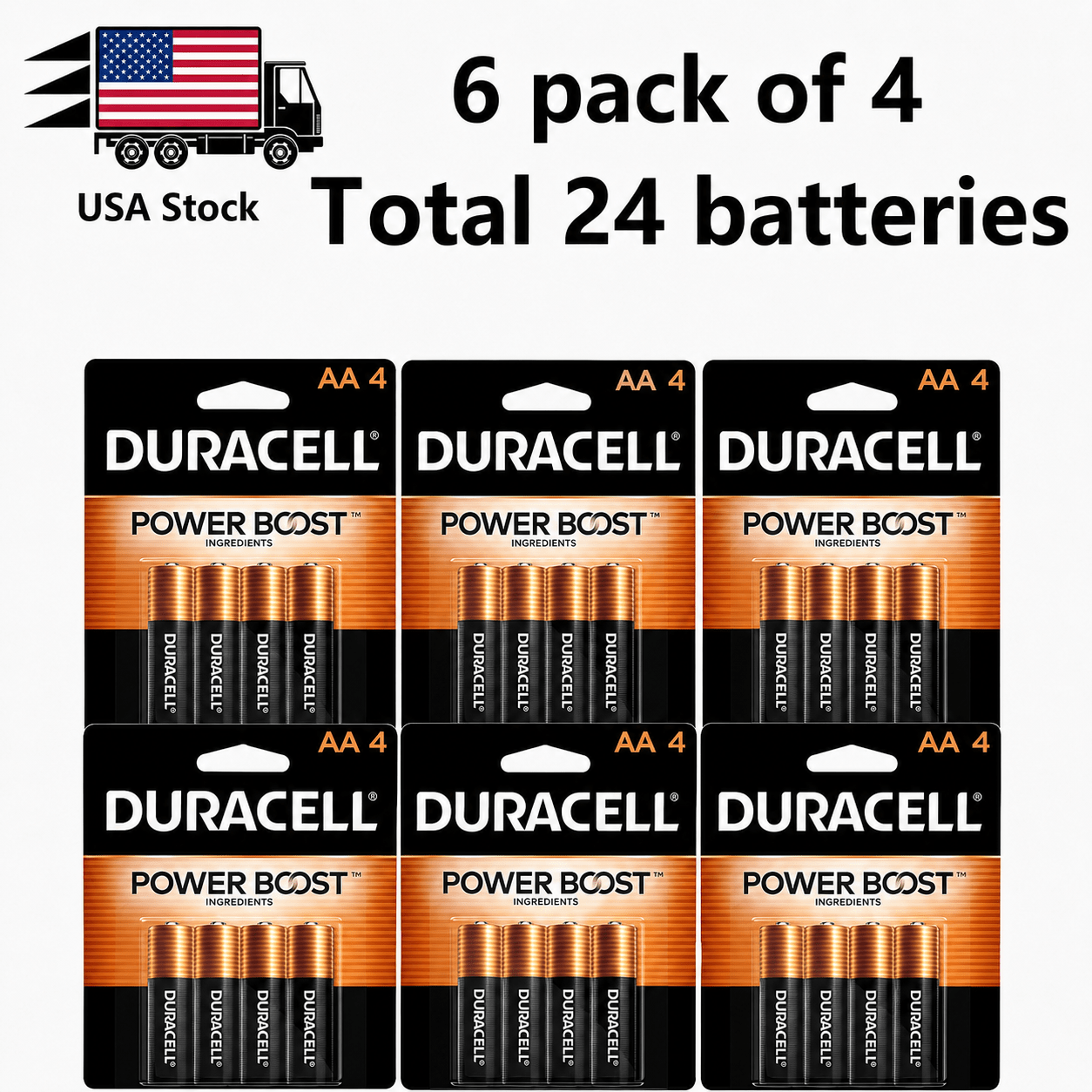 8 Count DURACELL AA High-Performancealkaline Batteries -Reliable Energy Set