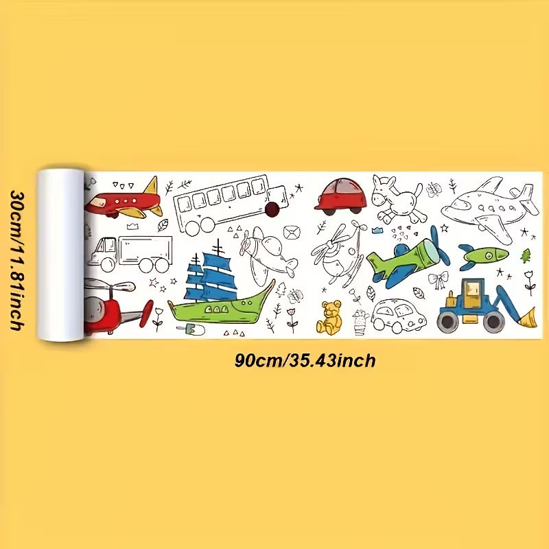 3-Volume Fun Coloring Scroll Set
