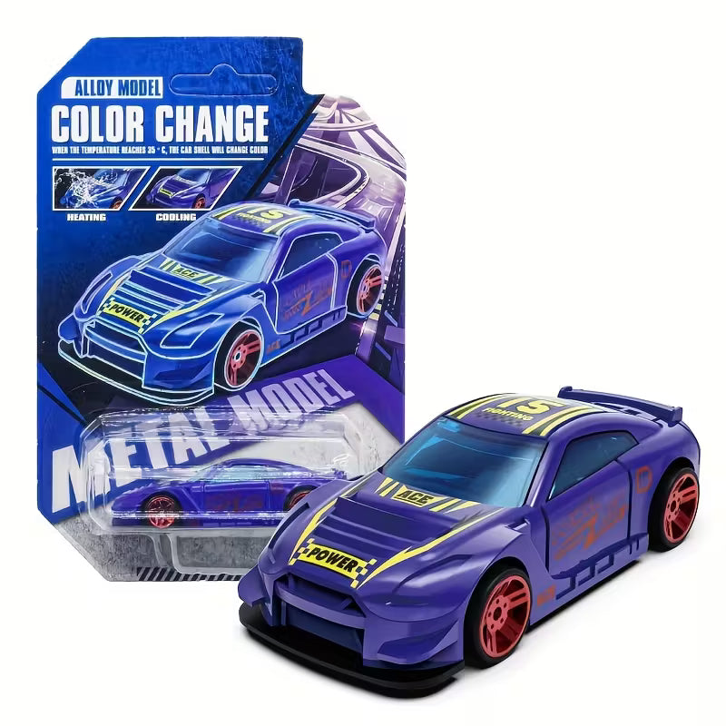 Color-Changing Temperature Racing Toy, Random Colors, Cool Color-Changing Mini Race, Random Color