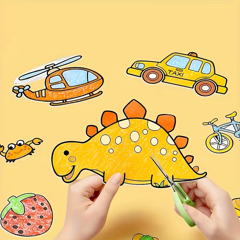 3-Volume Fun Coloring Scroll Set