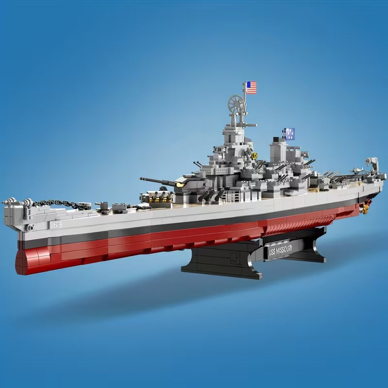 2228-Piece USS Missouri Battleship Construction Kit Building Block Set