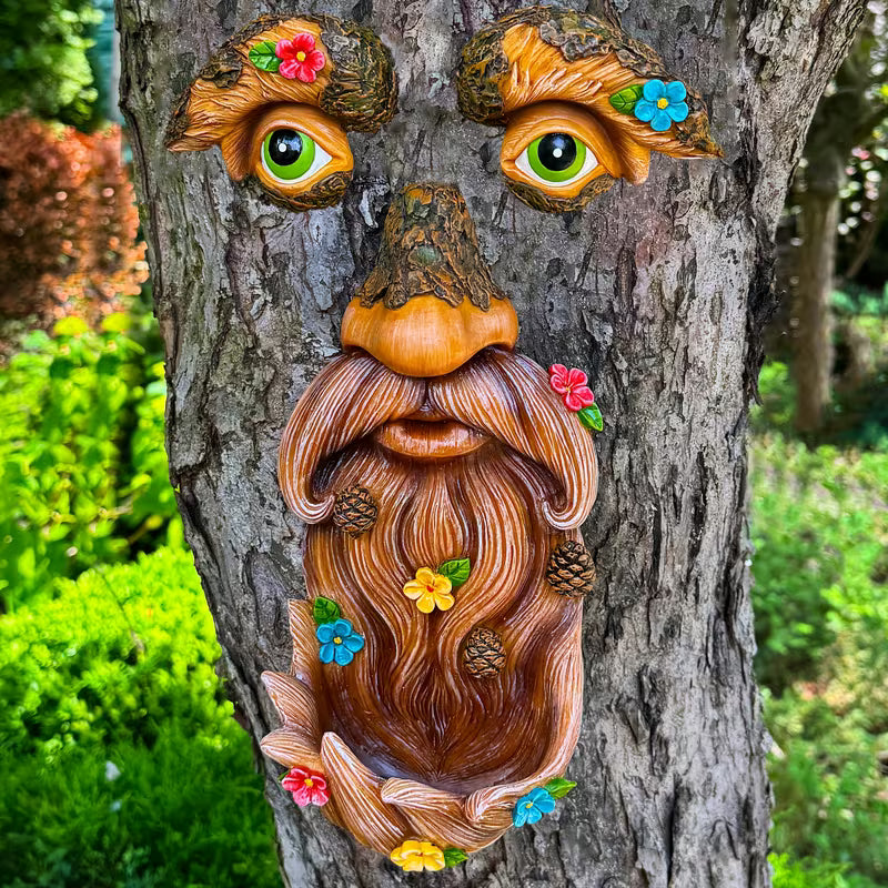 Tree Spirit Statue, a Finely Handcrafted Work of Art Made of Resin. Suitable for Outdoor Garden