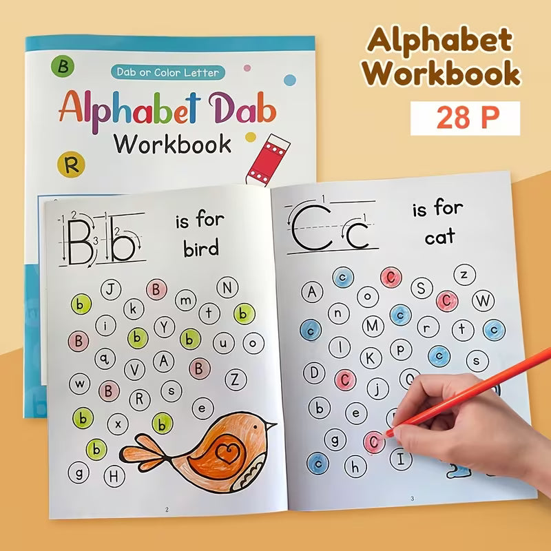 A-Z Alphabet Dab Workbook for Teenagers Paper