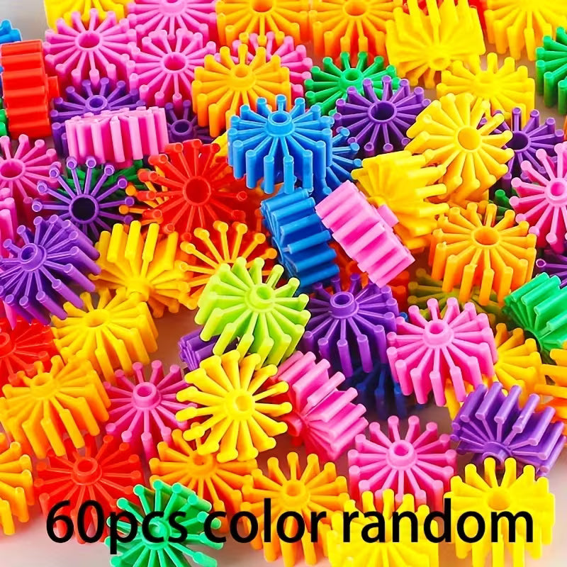 60/80-Piece Gear Assembly Building Blocks