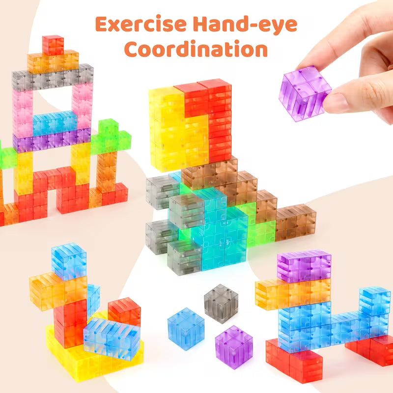 ZHENFINITY 100-Piece Magnetic Building Blocks Toy