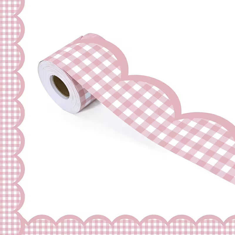 Roll (787.4 inch) Pink Plaid, Pink