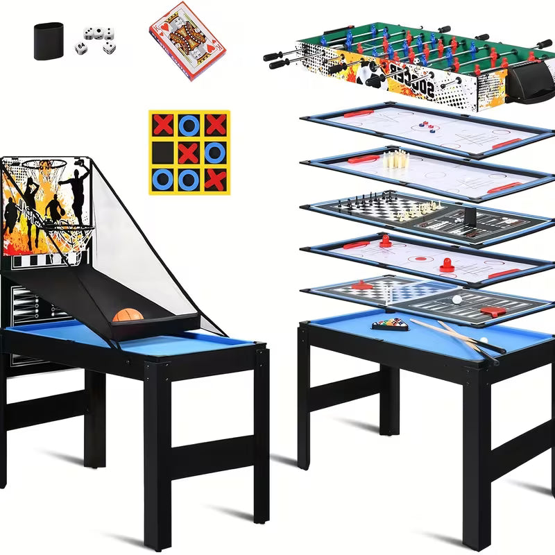 15-In-1 Combo Game Table Set for Home
