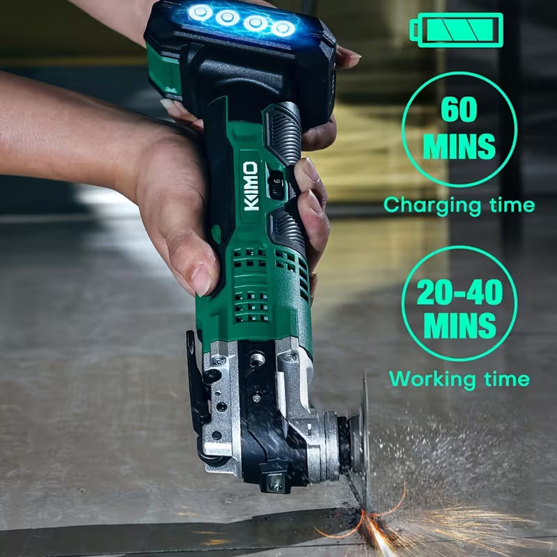 KIMO 20V Cordless Oscillating Tool Kit Set, Wood