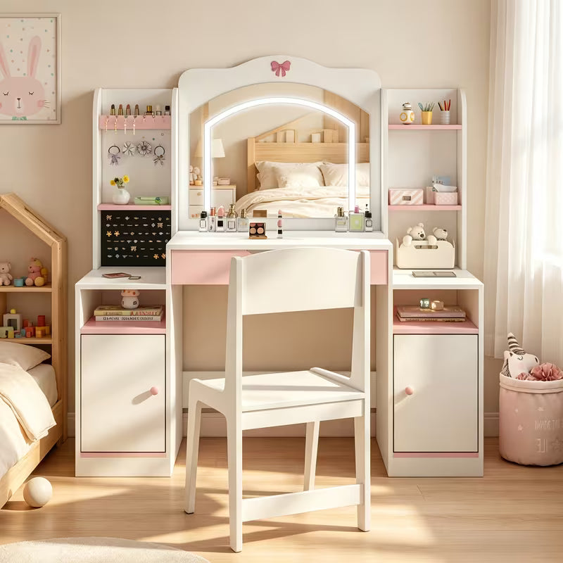 Kids' Princess Vanity 3-in-1 Makeup Set for Children