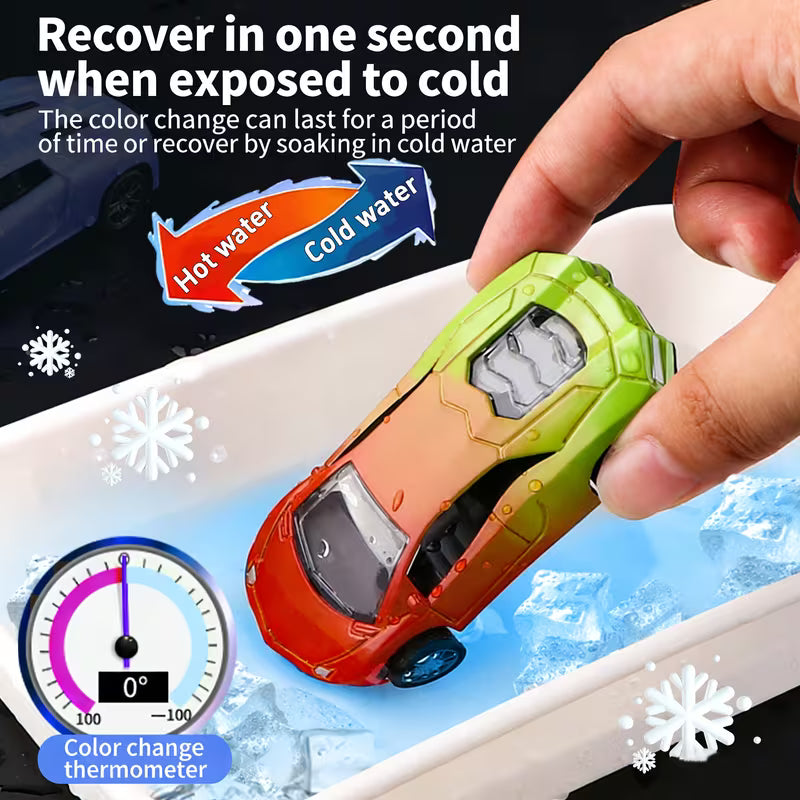 Color-Changing Temperature Racing Toy, Random Colors, Cool Color-Changing Mini Race, Random Color