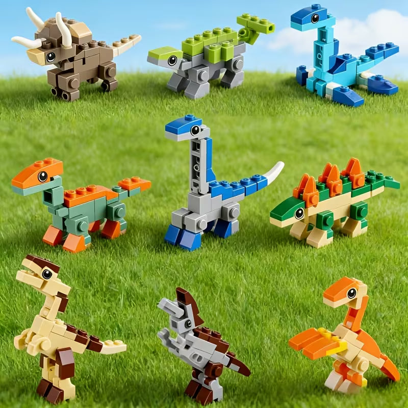 Kids Animal Dinosaur Building Block Set