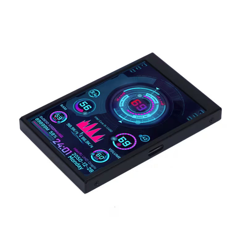 3.5 Inch Secondary Display, IPS Full View Angle Monitor, USB