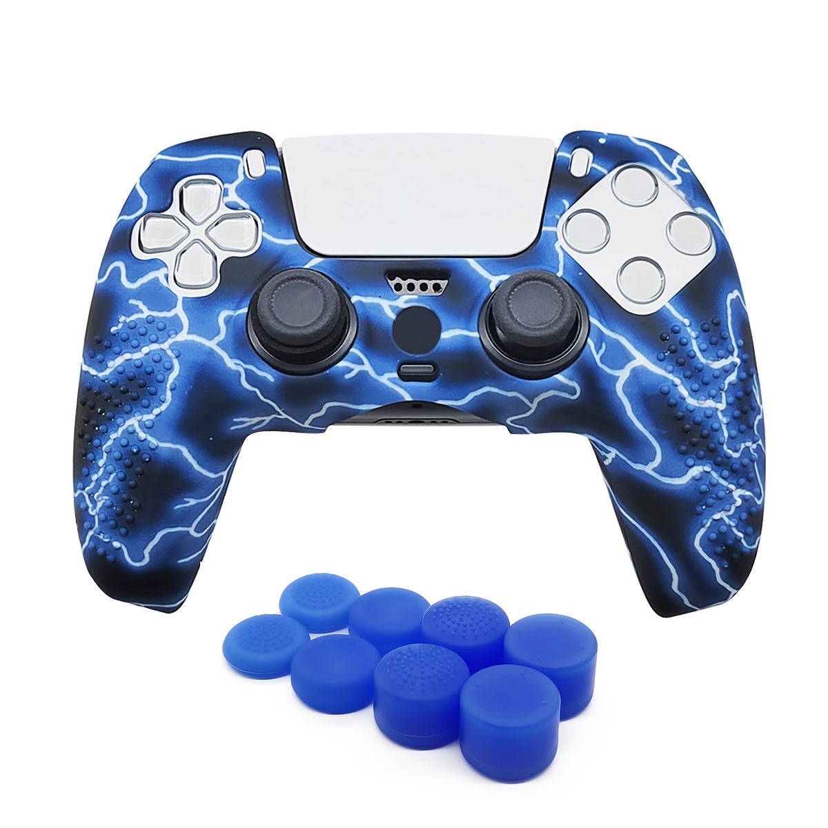 For PS5 Controllers, Game Cover And Joystick Cap Set, Designed