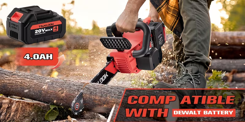 16-inch Brushless Cordless Chainsaw with 2 Batteries-Enhanced Power