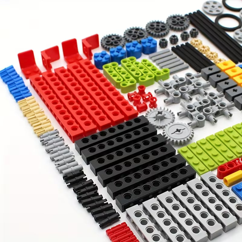 182-Piece Building Block Technology Components • Including Gears