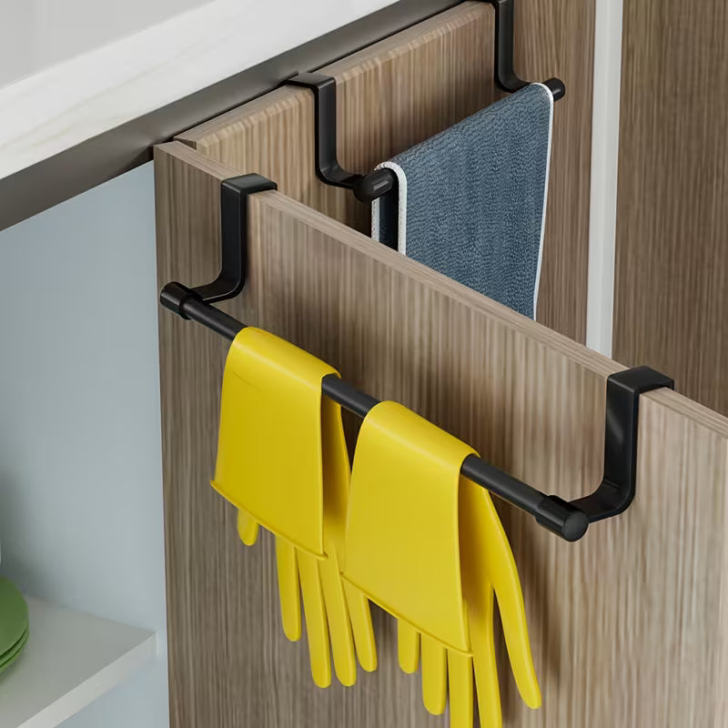 Kitchen towel rack, towel bar on cabinet door Set