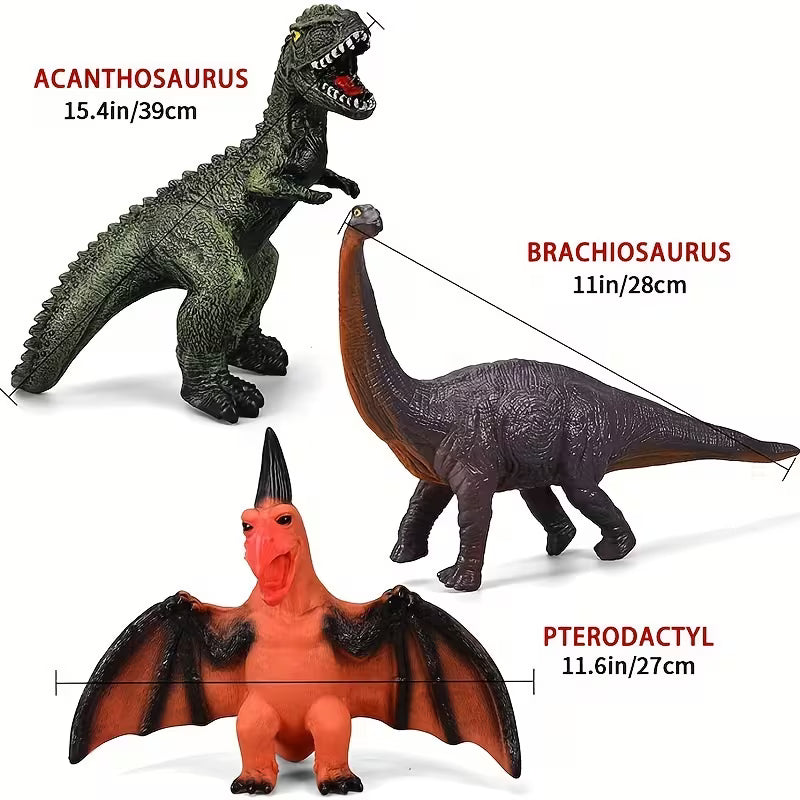 Gzsbaby Soft Rubber Dinosaur Toys for Kids