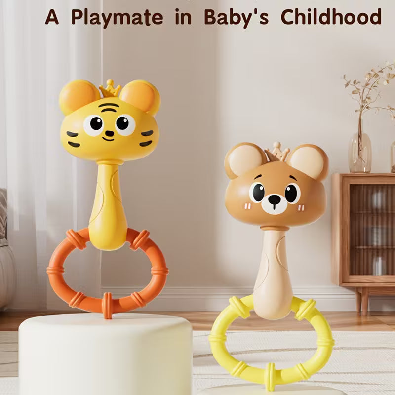 Ringed Baby Hand Bell Toy for Infants and Young Children