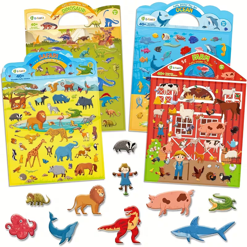 Puffy Sticker Book for Kids