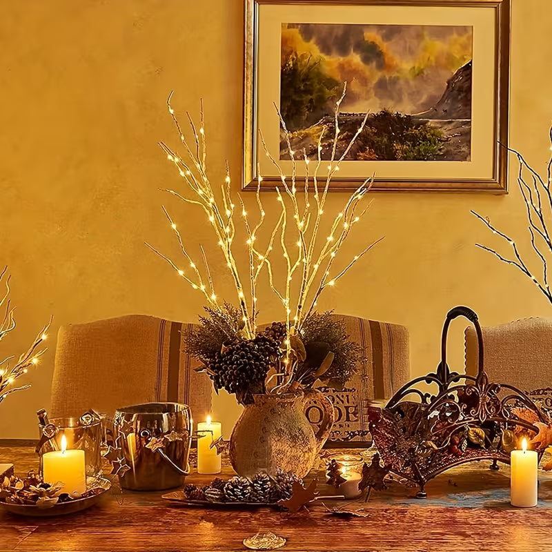 Simulated Birch Tree Branch Decorative Light, Artificial Tree Branch, Battery Powered