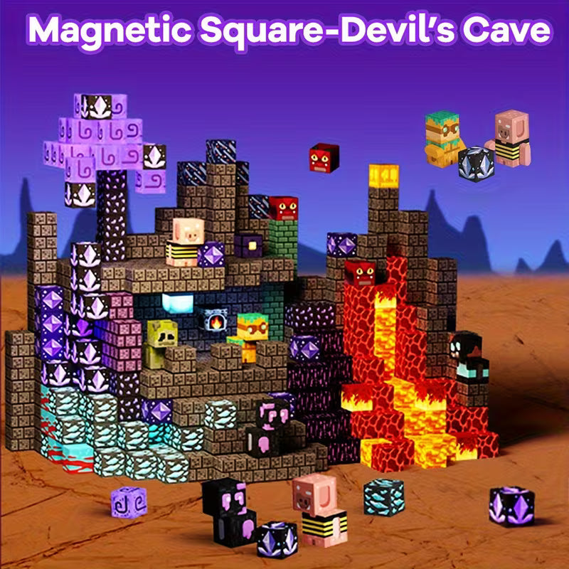 Creative Magnetic Building Blocks Cave World