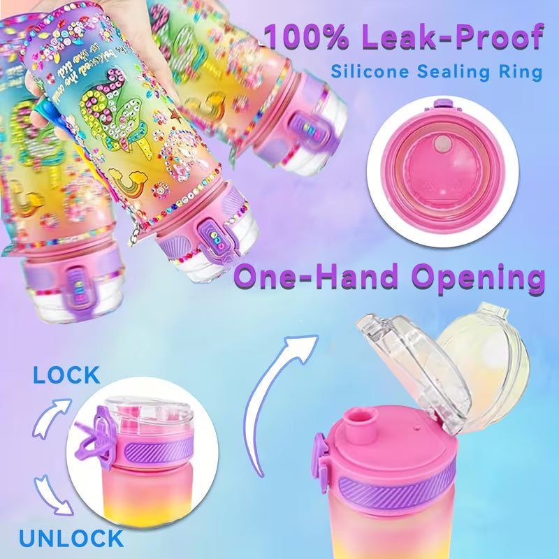 Kit for Girls to Decorate Their Water Bottles