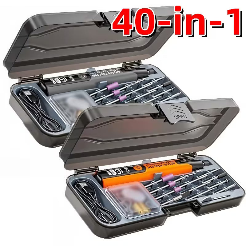 40-in-1 Rotary Tool Set, 6-speed Adjustment, USB Charging