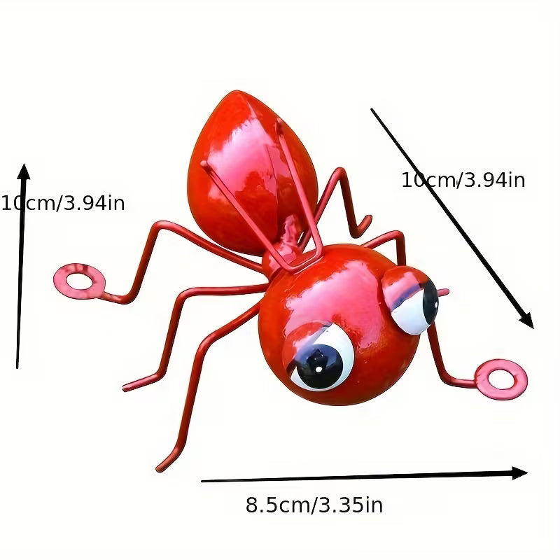 Cross Border Iron Big Eyed Ant Crafts 4pcs Set, Iron