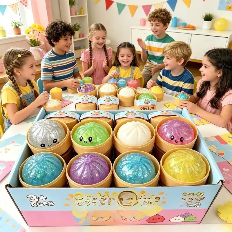 Halloween Christmas7pcs Meatball Squishy Toy, Soft Slow Rising, Random Color