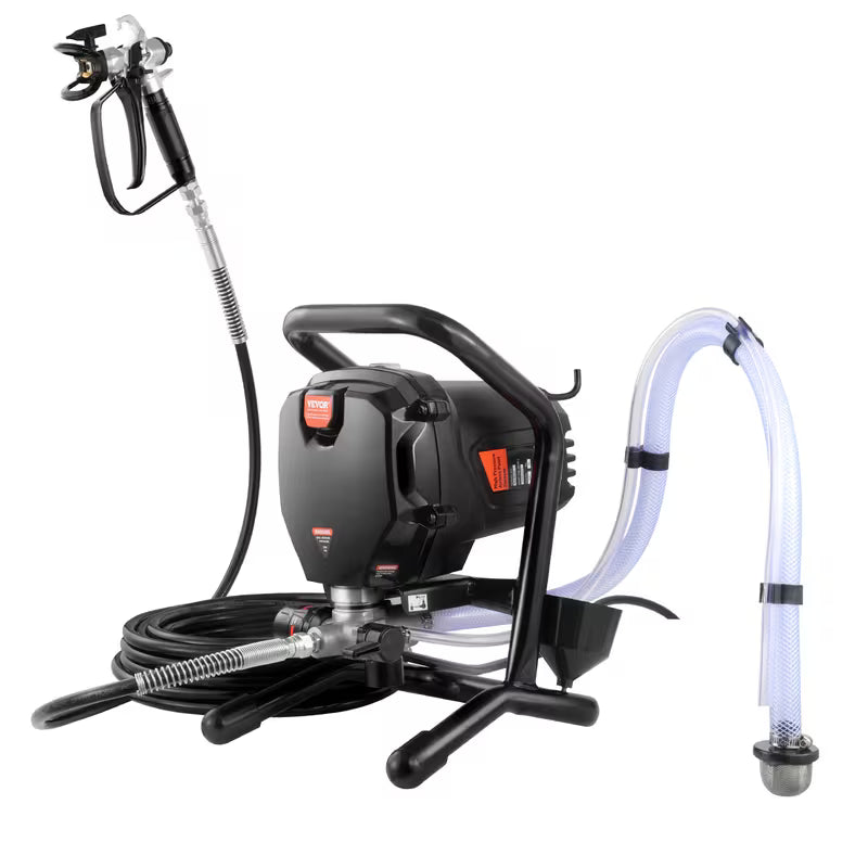 VEVOR Stand Airless Paint Sprayer, 3000PSI 750W Efficient Electric Airless Sprayer