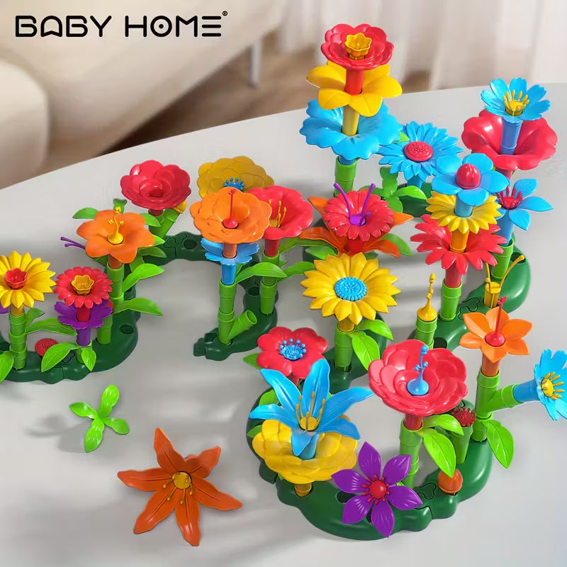 HOME 91-Piece/64-Piece Flower Arrangement Assembling Building Blocks