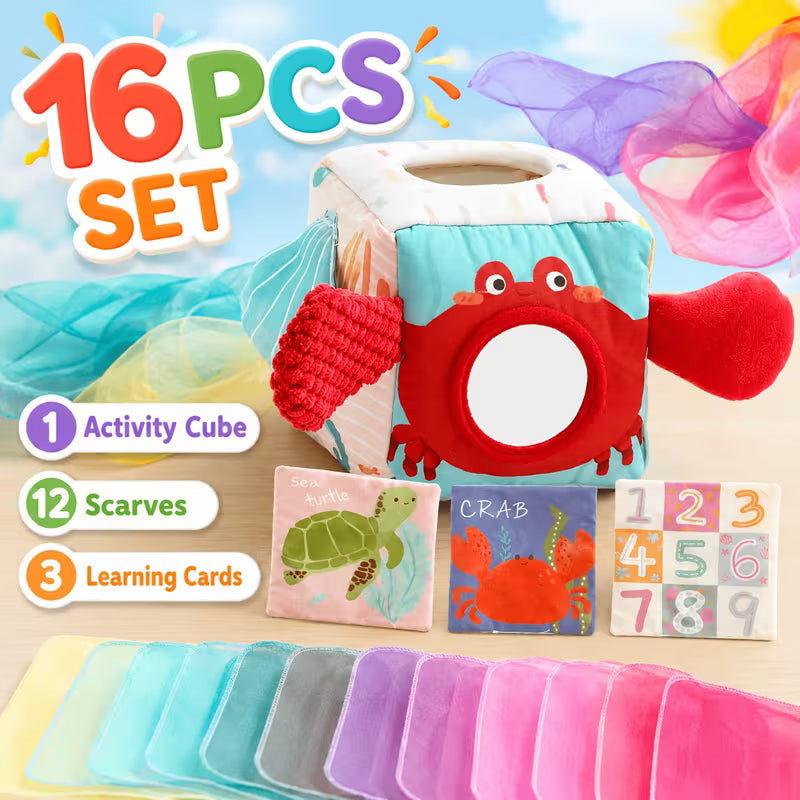 16-Piece Ocean Theme Activity Cube Toy