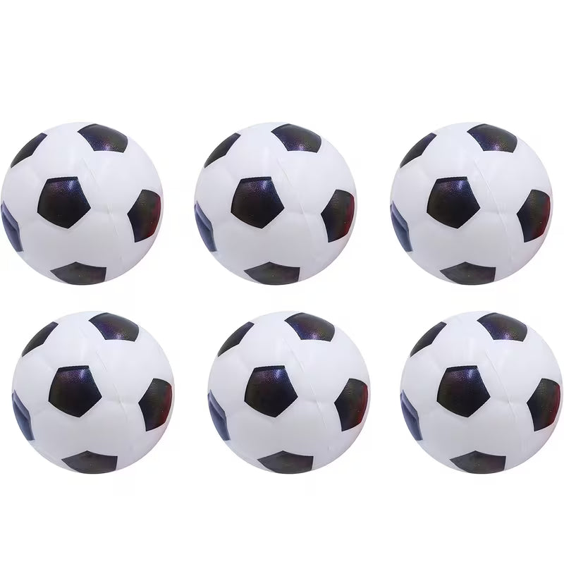6 Pack Mini Soccer Stress Balls Foam