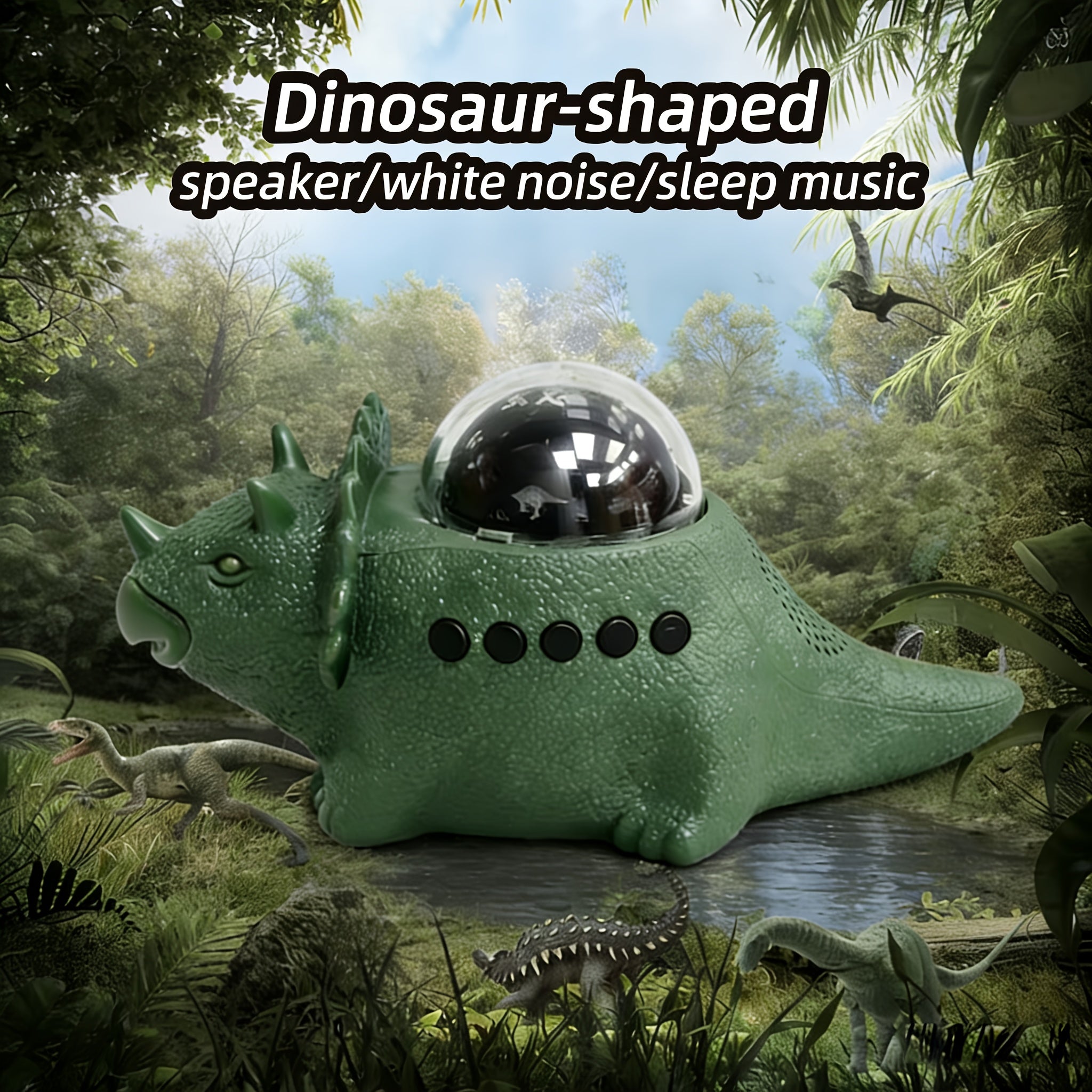Creative Dinosaur Wireless Speaker, White