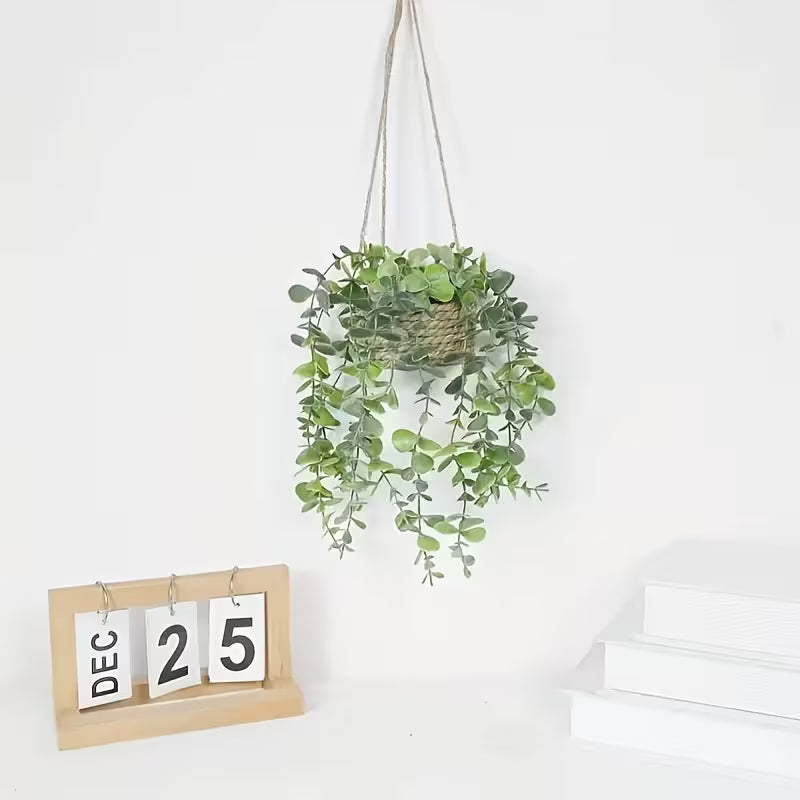 2-Piece Artificial Eucalyptus Hanging Plants Without Container