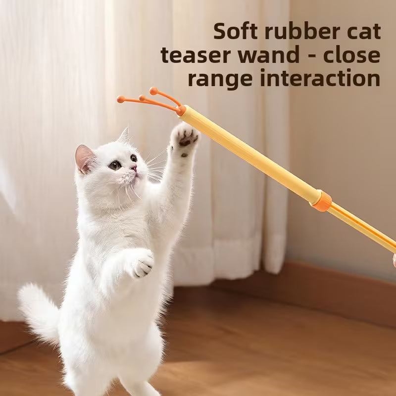 1pc (Three Colors Available) Cat 3-In-1 Retractable Grooming Tool, Double-Sided Set