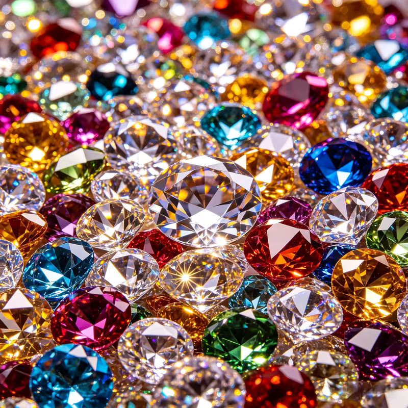 Acrylic Faux Diamonds, Gemstones, Craft Gems, Craft Crystals Set, Acrylic