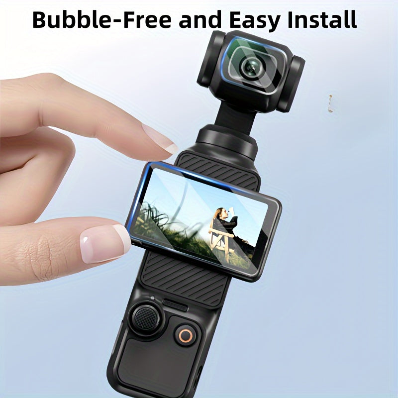 Lens Protector + 2pcs LCD Screen Protector Set, Glass