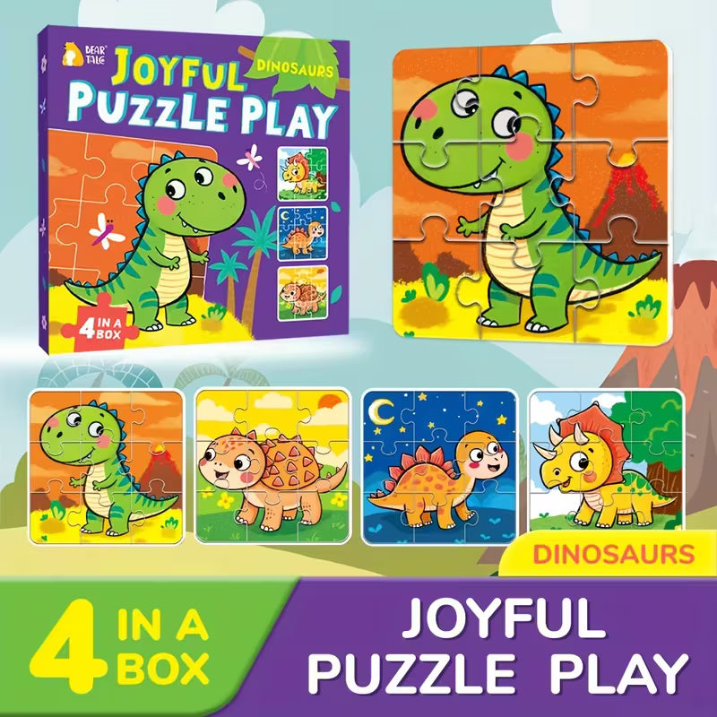 36-Piece/box Dinosaur Jigsaw Puzzles for Kids