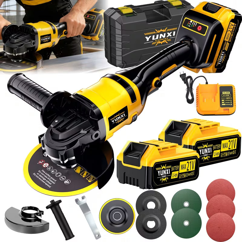 2026 Cordless Angle Grinder, Lightweight Handheld Power Tool, Ergonomic Grip