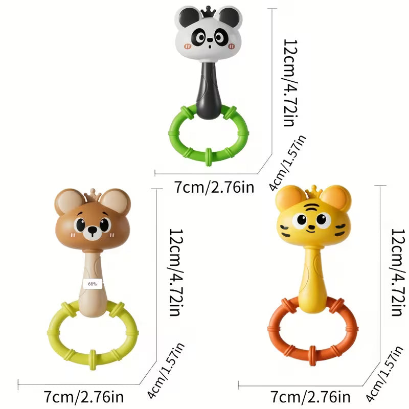 Ringed Baby Hand Bell Toy for Infants and Young Children