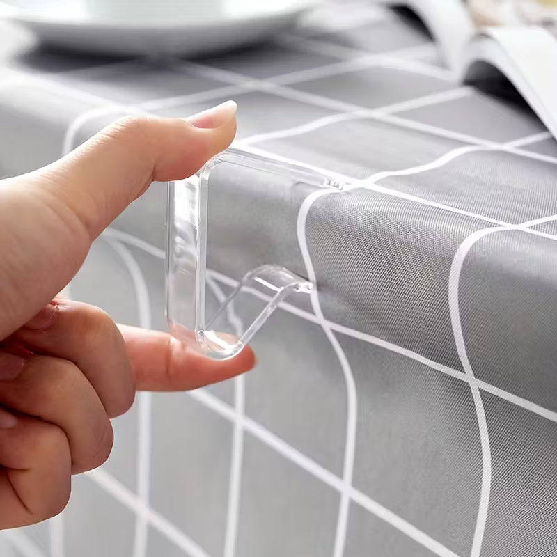 Clear Plastic Tablecloth Clips - 8/16pcs Tablecloth Fixtures