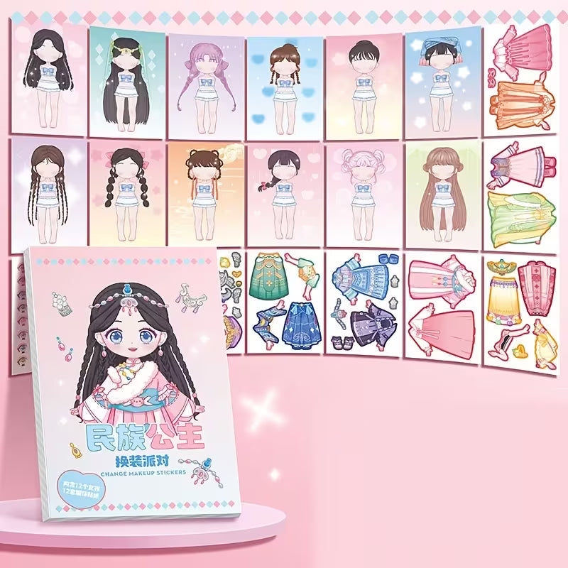 Princess Full-body Dress-up Sticker Book