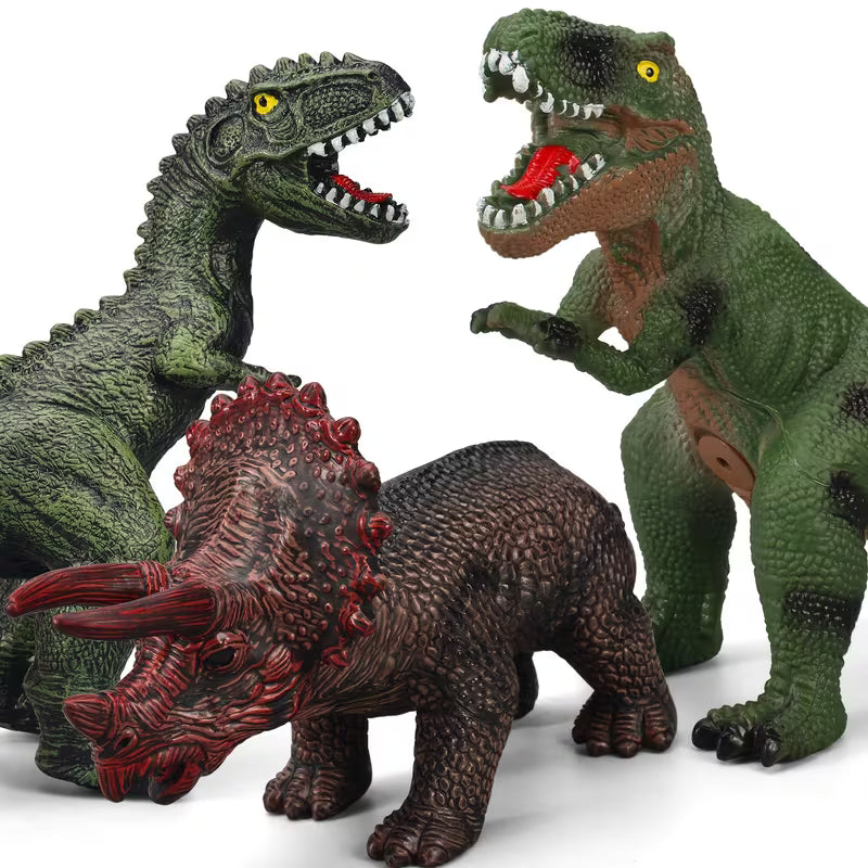Gzsbaby Soft Rubber Dinosaur Toys for Kids