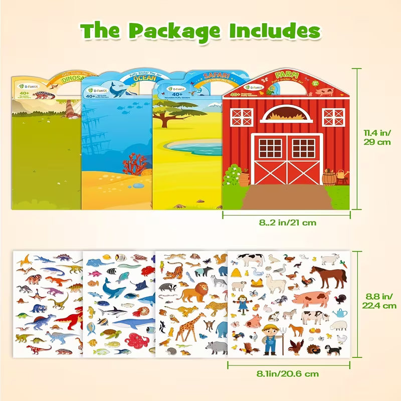 Puffy Sticker Book for Kids