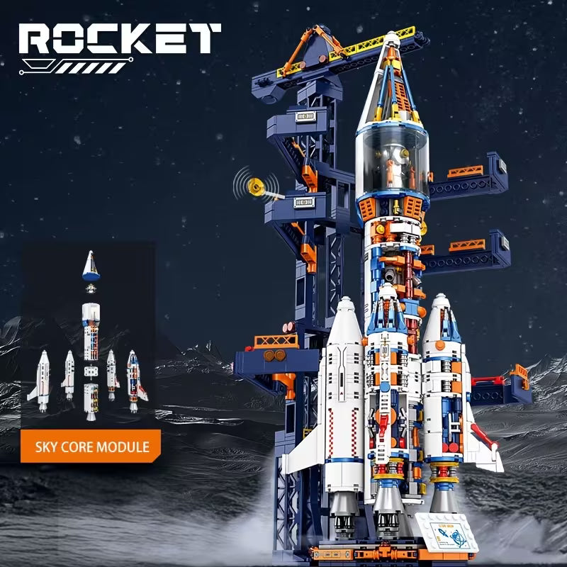 1432-Piece Semi-mechanical Space Launch Rocket • Realistic Rocket