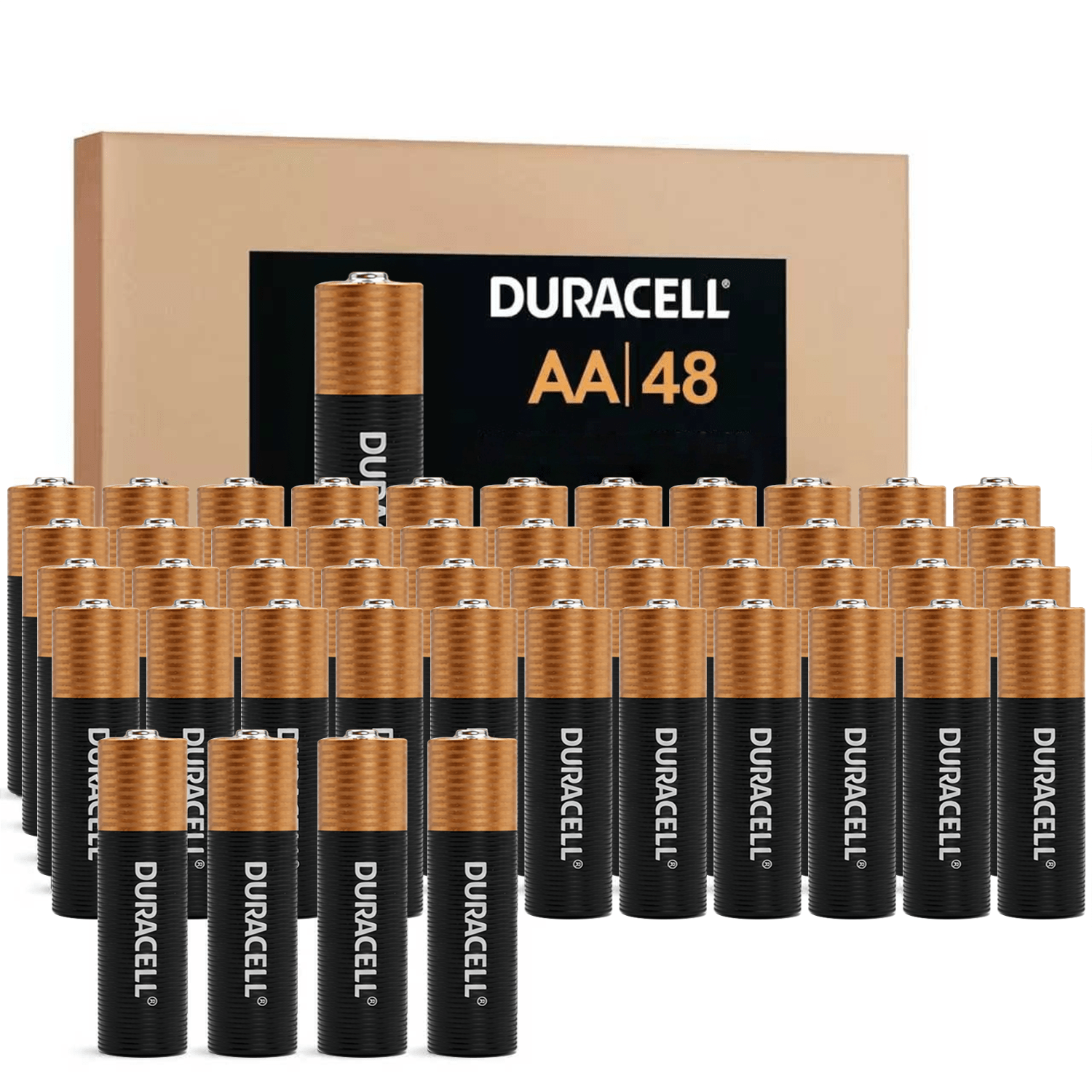 DURACELL AA Alkaline Batteries – POWER BOOST Formula, 12-Year Shelf Set