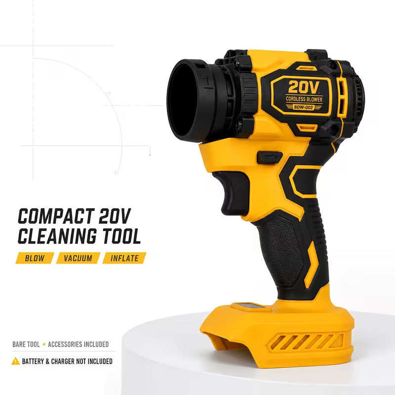 (No Battery) Cordless Mini Compressed Air Duster, Blower & Vacuum Cleaner