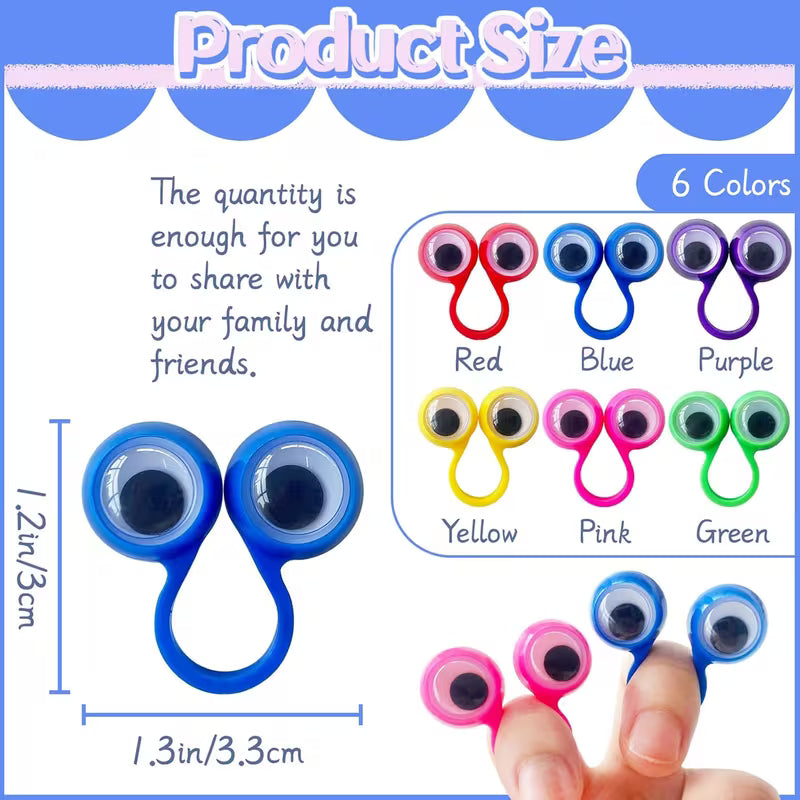 32-Piece Eye Finger Puppets Toys Set